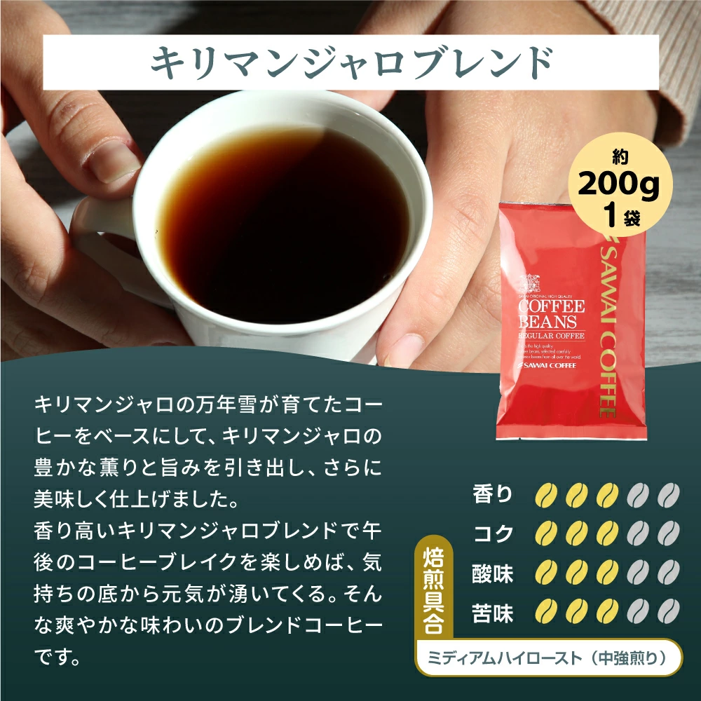 今月のおすすめレギュラーコーヒー3種60杯分福袋│澤井珈琲公式