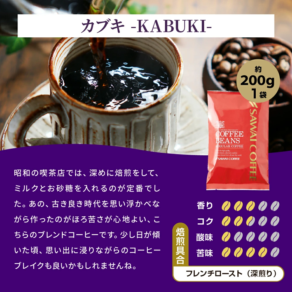 今月のおすすめレギュラーコーヒー5種100杯分福袋│澤井珈琲公式